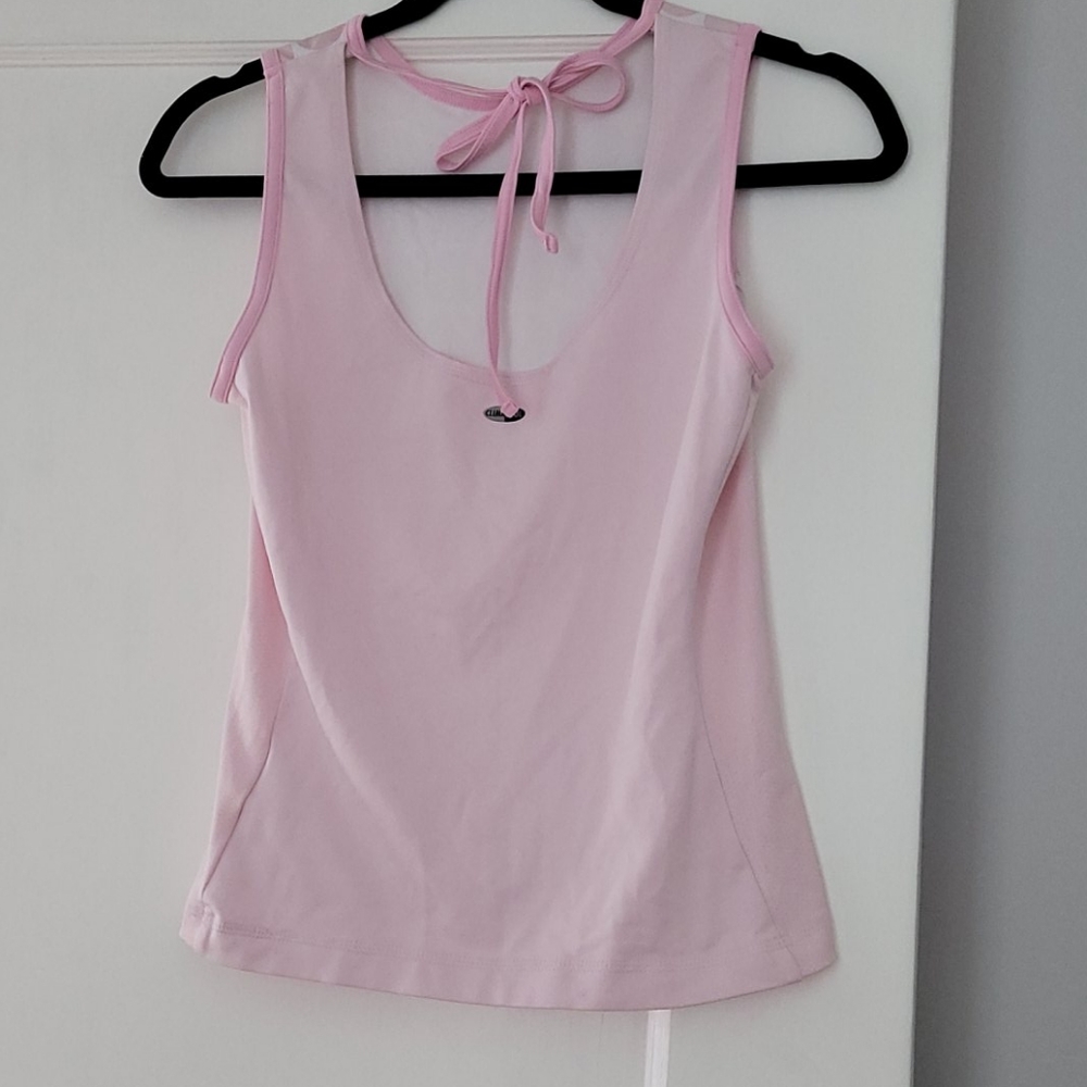 Adidas top  pink  polka-dot size s - Picture 2 of 4